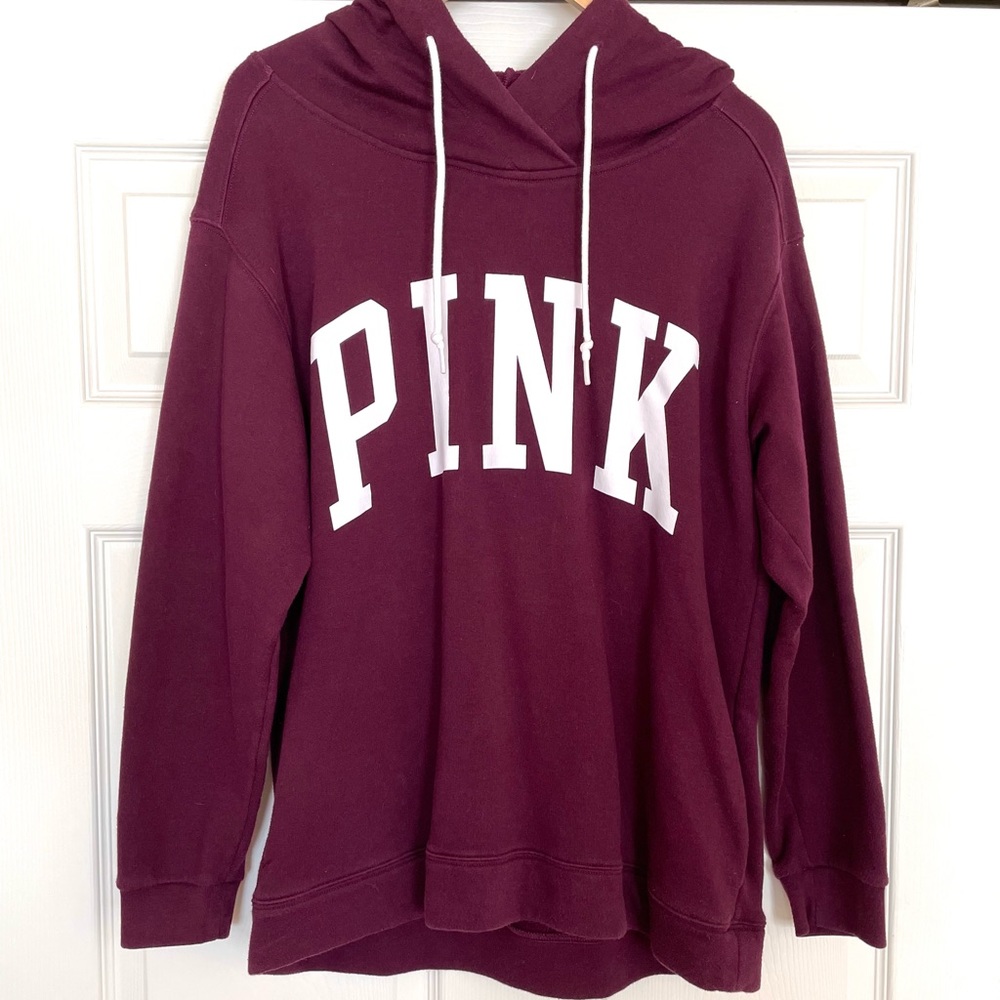 Vintage Pink Maroon Hoodie